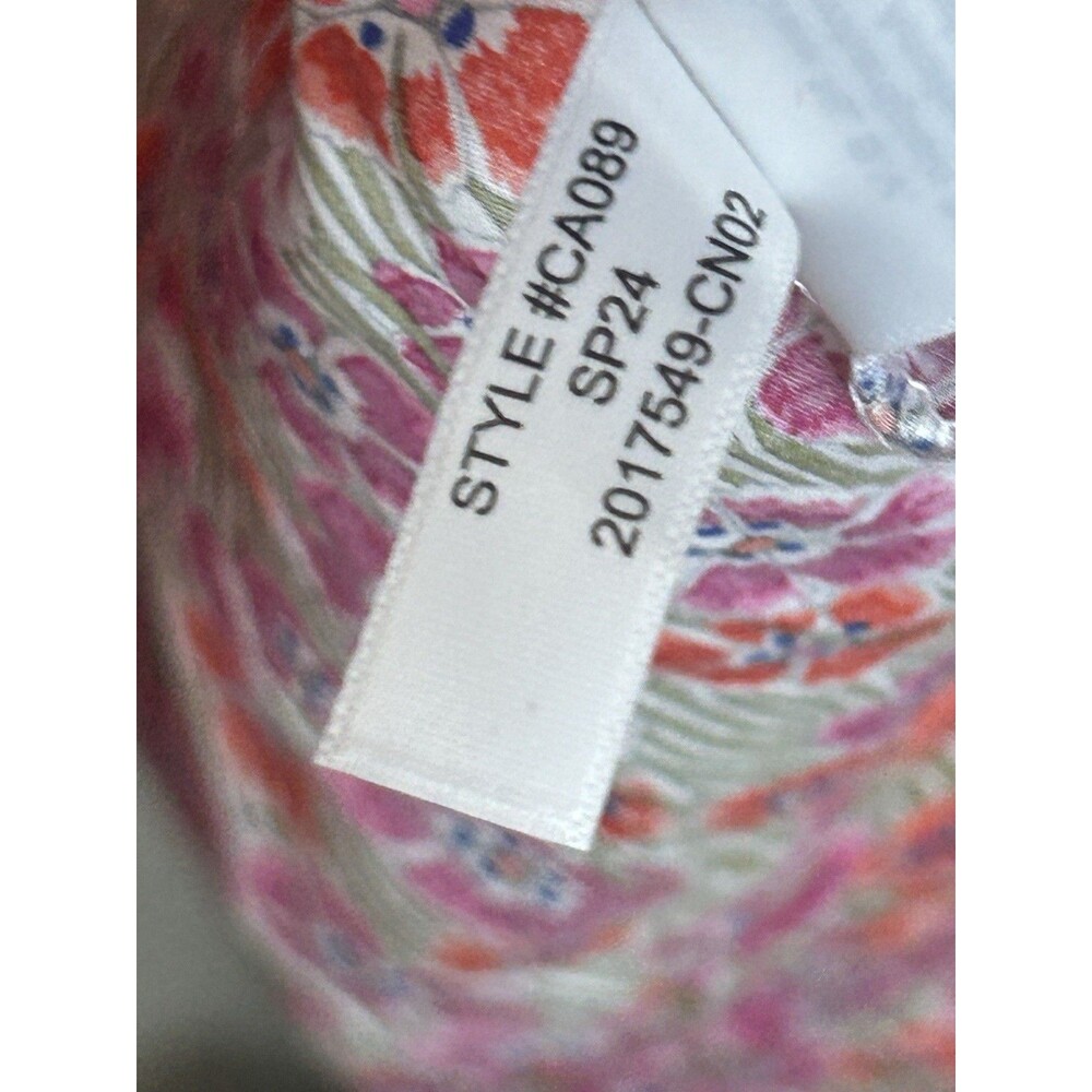 J. CREW Liberty Dress Women Small Tie-Waist Ellie Pink Dainty Floral Boho CA089 - Picture 4 of 5